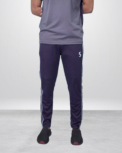 Relax Fit Gray & Blue TrackSuit with Reflective Detailing