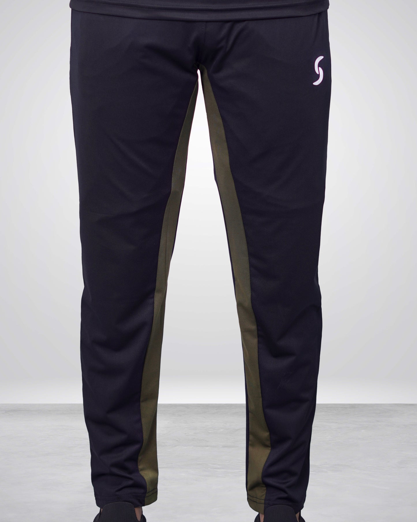 Premium Black Quick Dry Trouser with Olive Mesh Panels